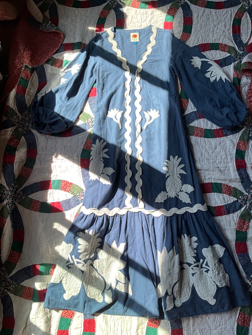 Farm Rio blue dress - Picture 3 of 7
